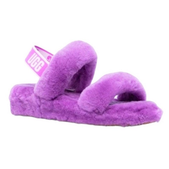 UGG! Oh Yeah Slide Slippers in Purple - Picture 2 of 4